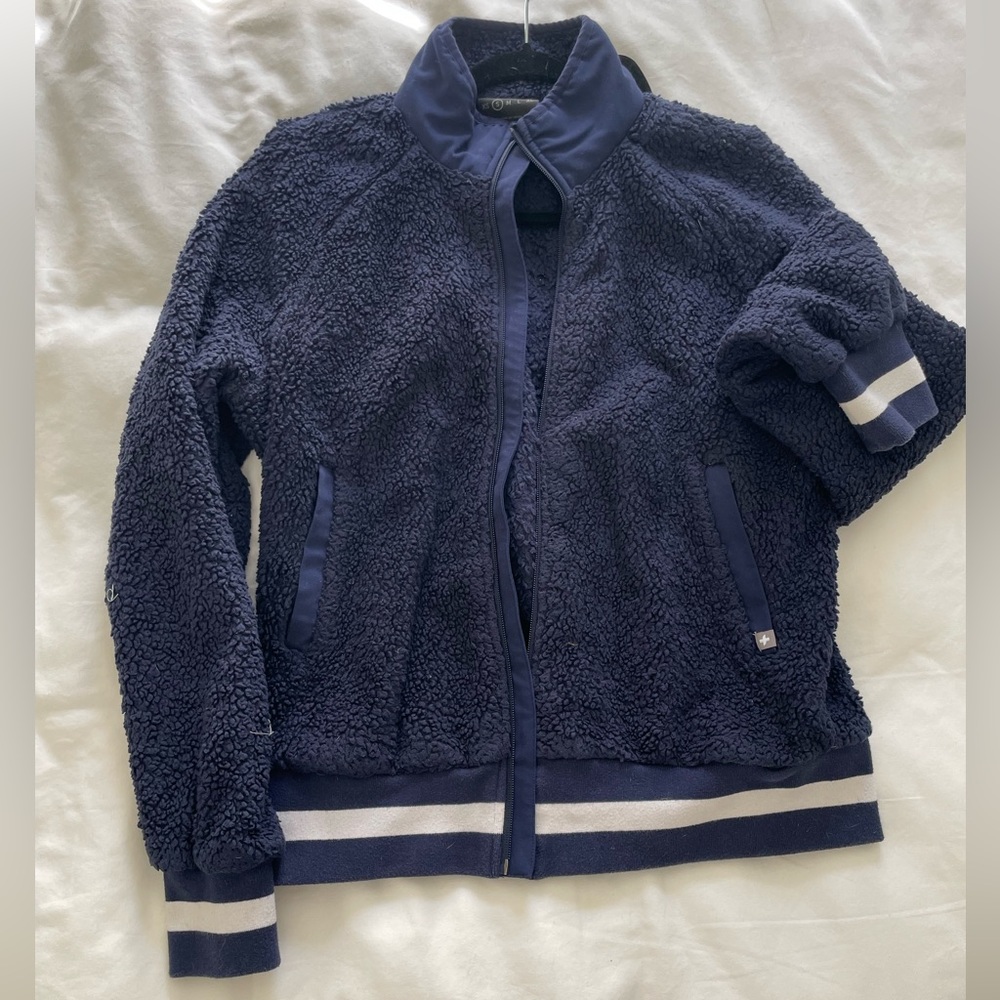 Figs bomber jacket, size small, navy